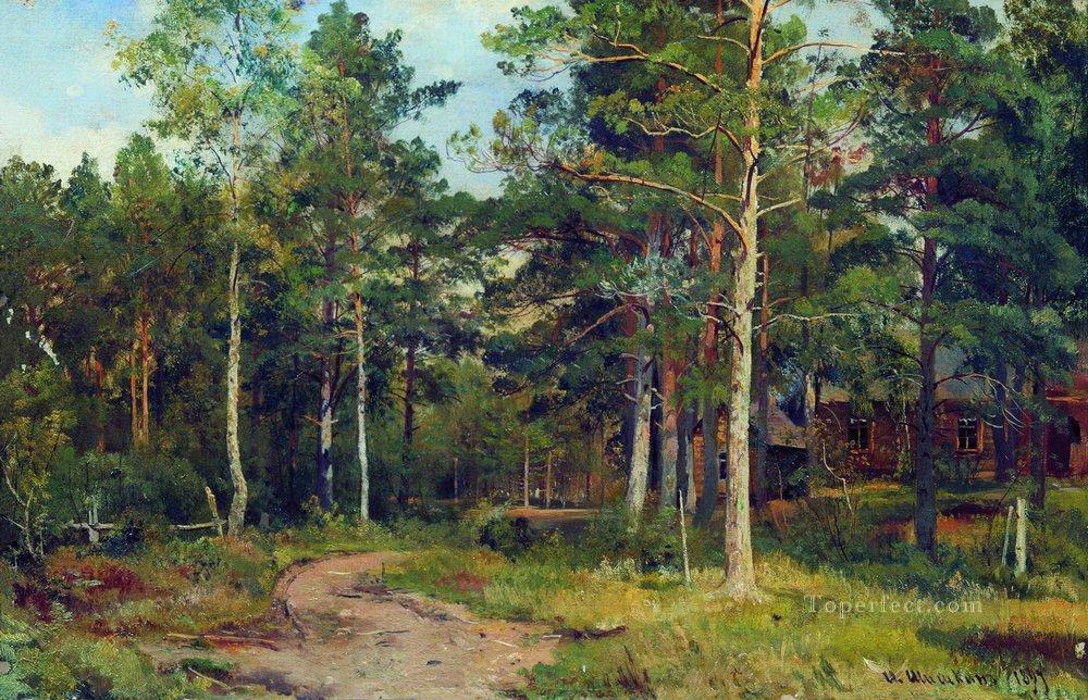 autumn landscape path in the forest 1894 Ivan Ivanovich Oil Paintings
